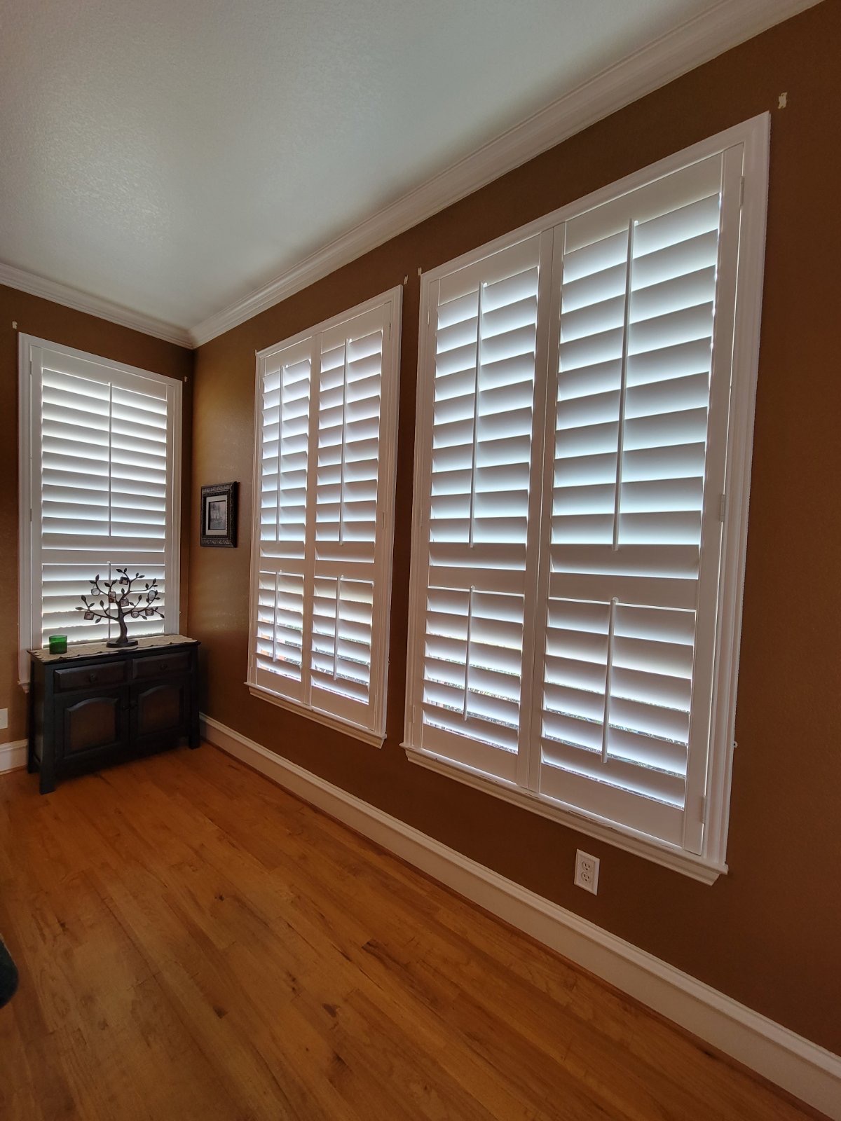 Plantation shutters in a Fort Worth home